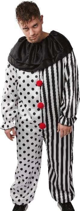 Spooky hollow scary clown adult costume offer at Spotlight