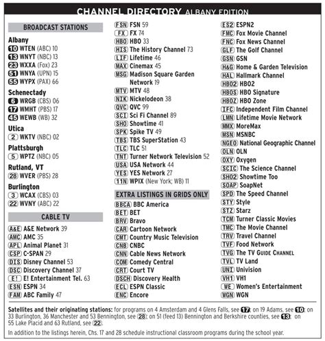 Printable Xfinity Channel Lineup Guide | By Channel Number | PDF