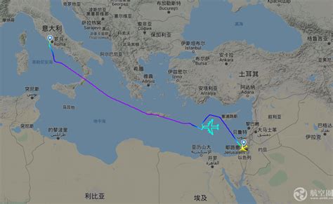 以色列航空最后一架波音747退役 最后飞行高空画出自画像_航空要闻_资讯_航空圈