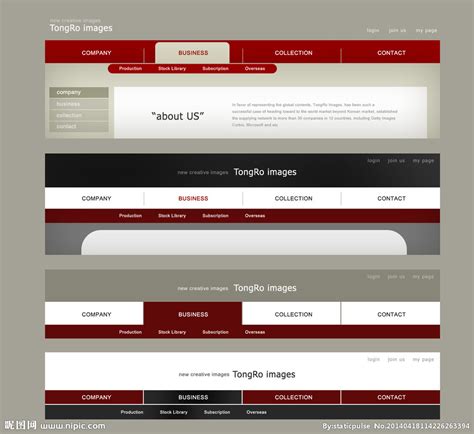网站导航栏设计 WE设计图__ 图标|按钮_ web界面设计_设计图库_昵图网nipic.com