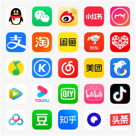 各大手机应用APP图标合集-快图网-免费PNG图片免抠PNG高清背景素材库kuaipng.com