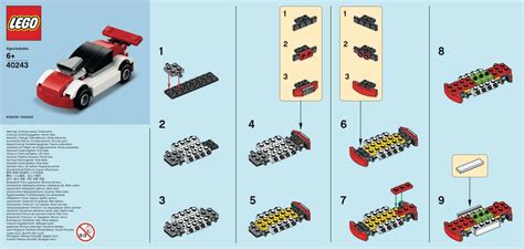 LEGO 40243 Race Car Instructions, Promotional
