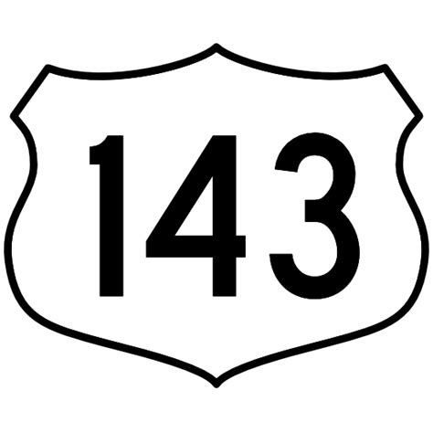 Highway 143 Sign Magnet