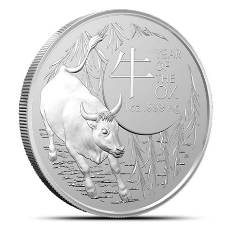 2021 1 oz Silver Royal Australian Mint Year of the Ox Coins - Silver.com™