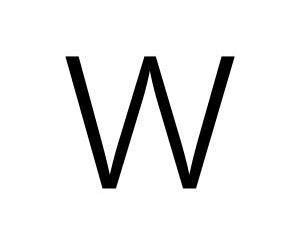 字母W的照片图片