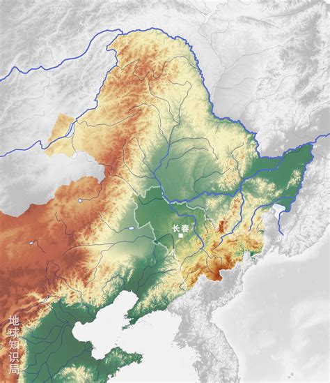 东北平原地图图片