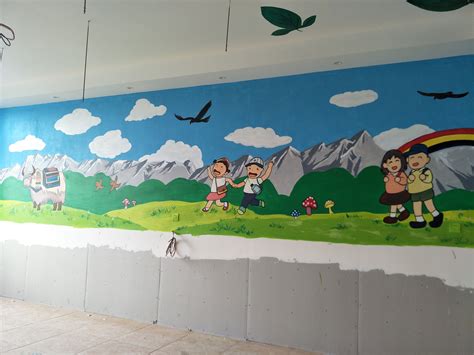 熊猫主题墙绘|纯艺术|其他艺创|墙体彩绘设计 - 原创作品 - 站酷 (ZCOOL)