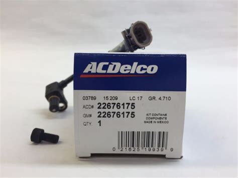 ACDelco 22676175 Front Wheel ABS Sensor | eBay