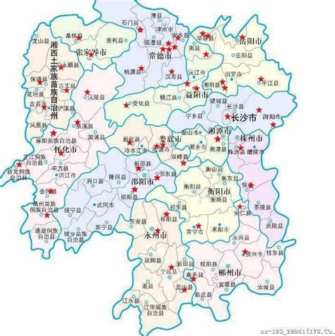 湖南省行政区域地图下载-湖南省行政区域区划图下载高清无水印版-当易网