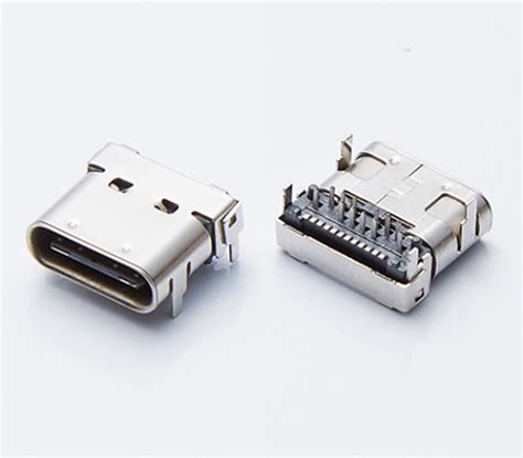 USB 3.1连接器 TYPE C 3.1母头板上双壳 L=8.65MM_USB Type-C 連接器系列-惠兴力HULYN