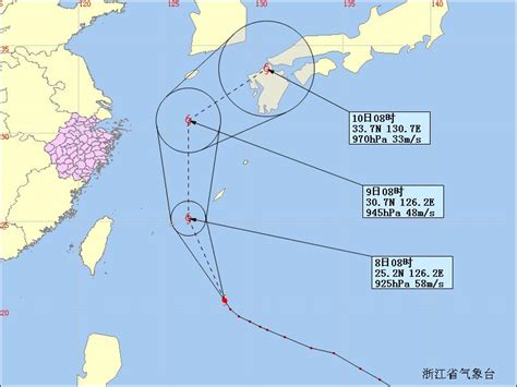 超强台风“浣熊”明天(8日)进入东海海域并北上转向 - 浙江首页 -中国天气网