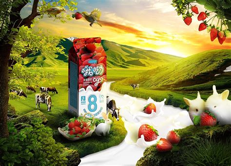 草莓酸奶促销宣传海报模板素材-正版图片401050333-摄图网