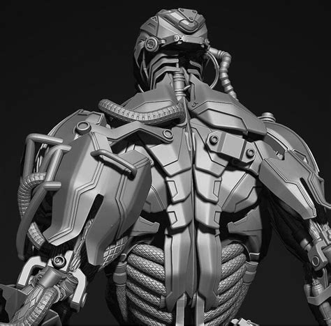 人形装甲机甲，科幻废土风格，各式参考，可学习，可赠人，还可收藏哟-CG角色-微元素 - Element3ds.com!