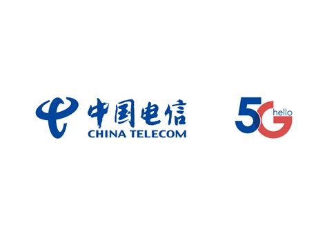 中国电信5G logo高清大图矢量素材下载-国外素材网