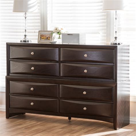 Manor Park Classic Mid-Century Modern 6-Drawer Solid Wood Dresser ...