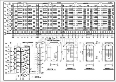 某六层居民楼全套建筑设计施工CAD图_建筑方案设计_土木在线