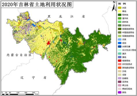2020年吉林省土地利用数据(矢量)-地理遥感生态网