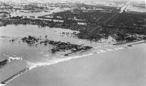 1938年黄河花园口决堤水灾影像