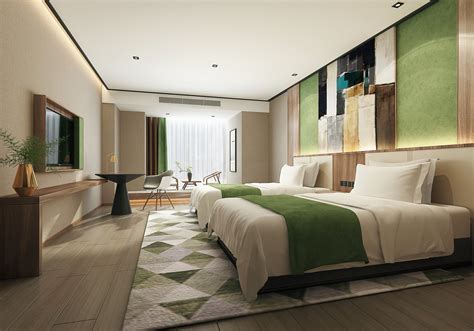 10款精品宾馆室内装修效果图，提高客户入住率-中国木业网