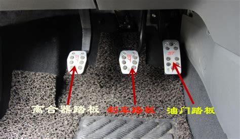 哪个是油门哪个是刹车 怎么区分?(图解) 靠左侧的是刹车踏板靠右侧的是