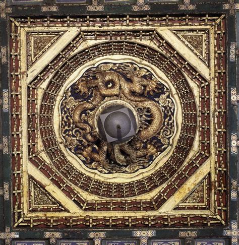 藻井，中国建筑中一种顶部装饰手法……