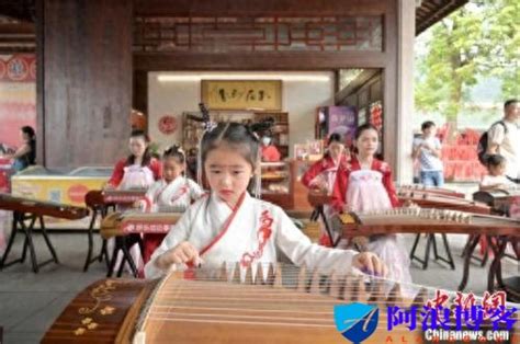 公益海报-中国风弘扬非遗文化古筝乐器传统文化海报-图司机