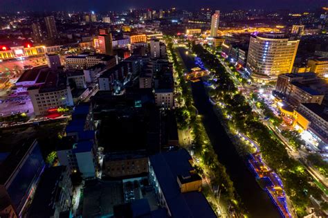 河南许昌城市风光建筑航拍摄影图-包图企业站