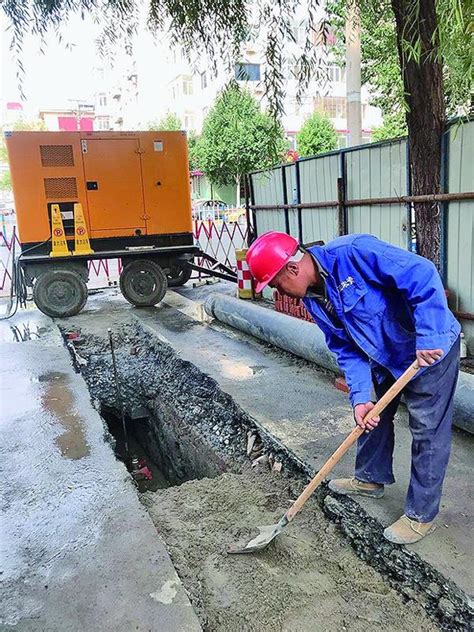 哈尔滨市正义街老旧供水管网实施更换改造 更换管网约200米