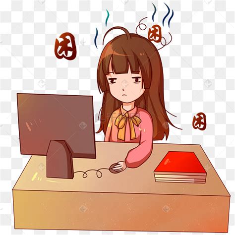 犯困的动漫图片