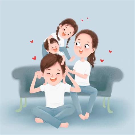 非主流一家人头像