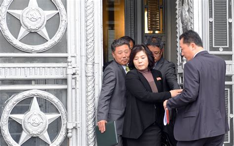 朝鲜外务省第一副相崔善姬已经抵达莫斯科开始进行访问 - 2019年11月19日, 俄罗斯卫星通讯社