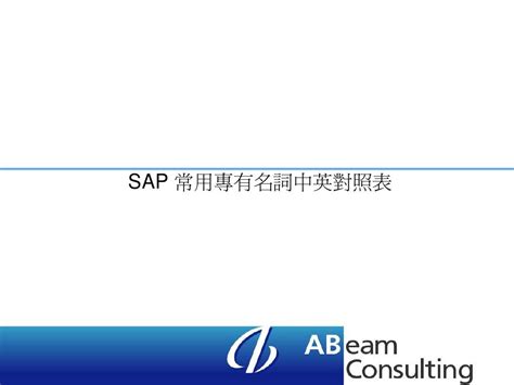 SAP_常用专有名词中英对照表_word文档在线阅读与下载_免费文档