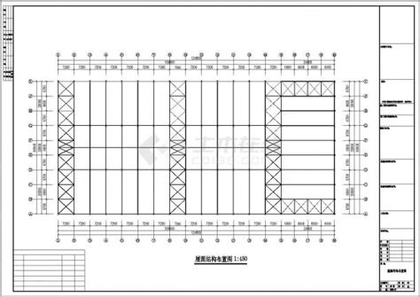 鹤岗市某小型服装厂单层钢结构生产厂房全套结构设计CAD图纸_工业建筑_土木在线
