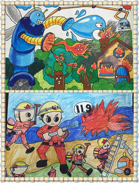 亮眼！潍坊少年儿童绘制消防绘画 培养防火防灾的安全意识|防火_新浪新闻