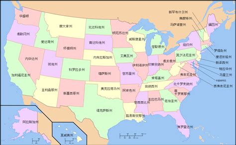 美国旅游地图高清中文版-iTrip爱去自由