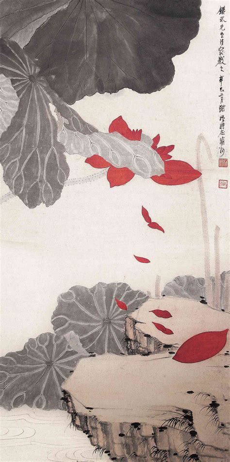 墨荷图图片