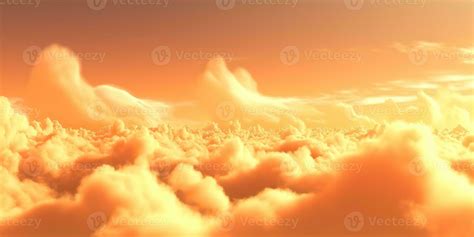 AI Generated. AI Generative. Sky clouds air drone view yellow orange ...