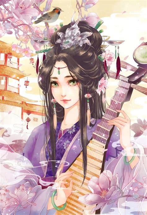 古风紫衣头像图文女生