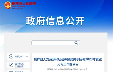 2023年贵州省遵义市桐梓县人力资源和社会保障局招募就业见习工作74人公告