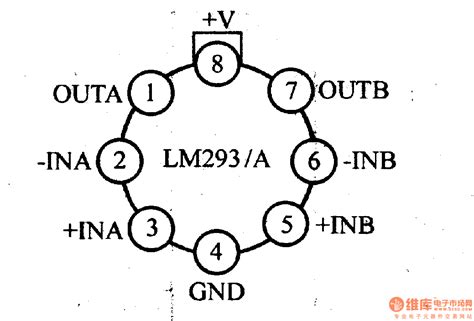 电路引脚及主要特性LM293/A 双电压比较器-数字电路-维库电子市场网