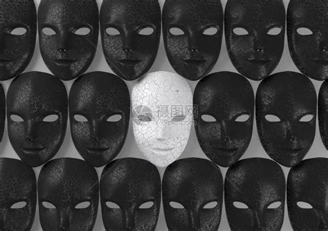 黑色面具虚伪概念3D高清图片下载-正版图片303335219-摄图网