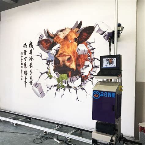 3D墙体喷绘机室内装修大型图片立体墙画机 - 弘彩 - 九正建材网