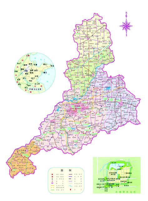 济南分布图区划分,济南五区分布图,济南区域划分图_大山谷图库