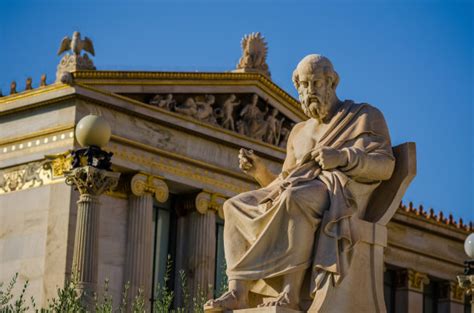 柏拉图,苏格拉底,雅典学院,哲学家,古典希腊,雕像,希腊,古希腊,水平画幅摄影素材,汇图网www.huitu.com