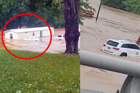 至少20人死亡！实拍：美国女子目睹洪水冲走房屋、汽车被吓哭！_凤凰网视频_凤凰网