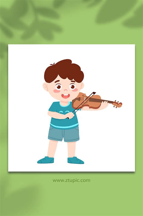 拉小提琴的小男孩|插画|儿童插画|静喏宝贝 - 原创作品 - 站酷 (ZCOOL)
