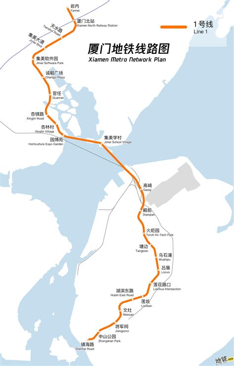 厦门地铁线路图_运营时间票价站点_查询下载 - 地铁图