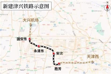 津兴城际铁路最新线路图2023- 天津本地宝