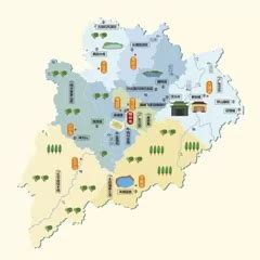 广东省梅州市旅游地图 - 梅州市地图 - 地理教师网