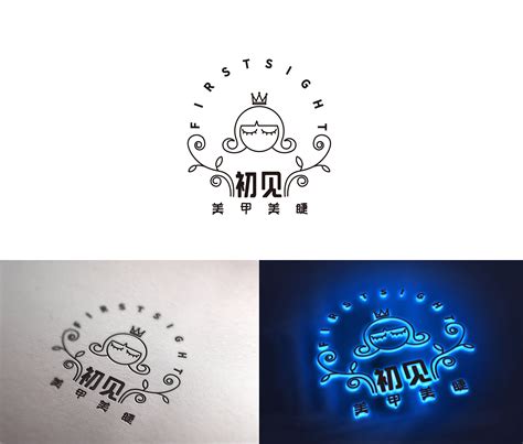 美甲店logo设计|平面|Logo|Thea_v - 原创作品 - 站酷 (ZCOOL)